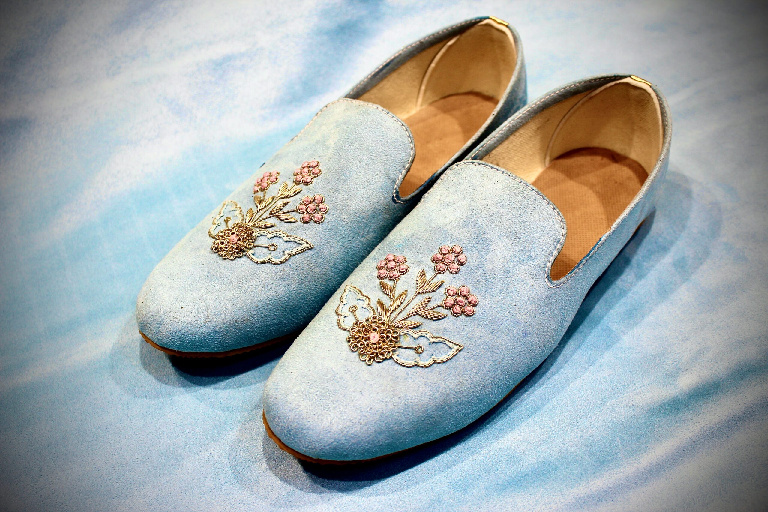 blue loafers