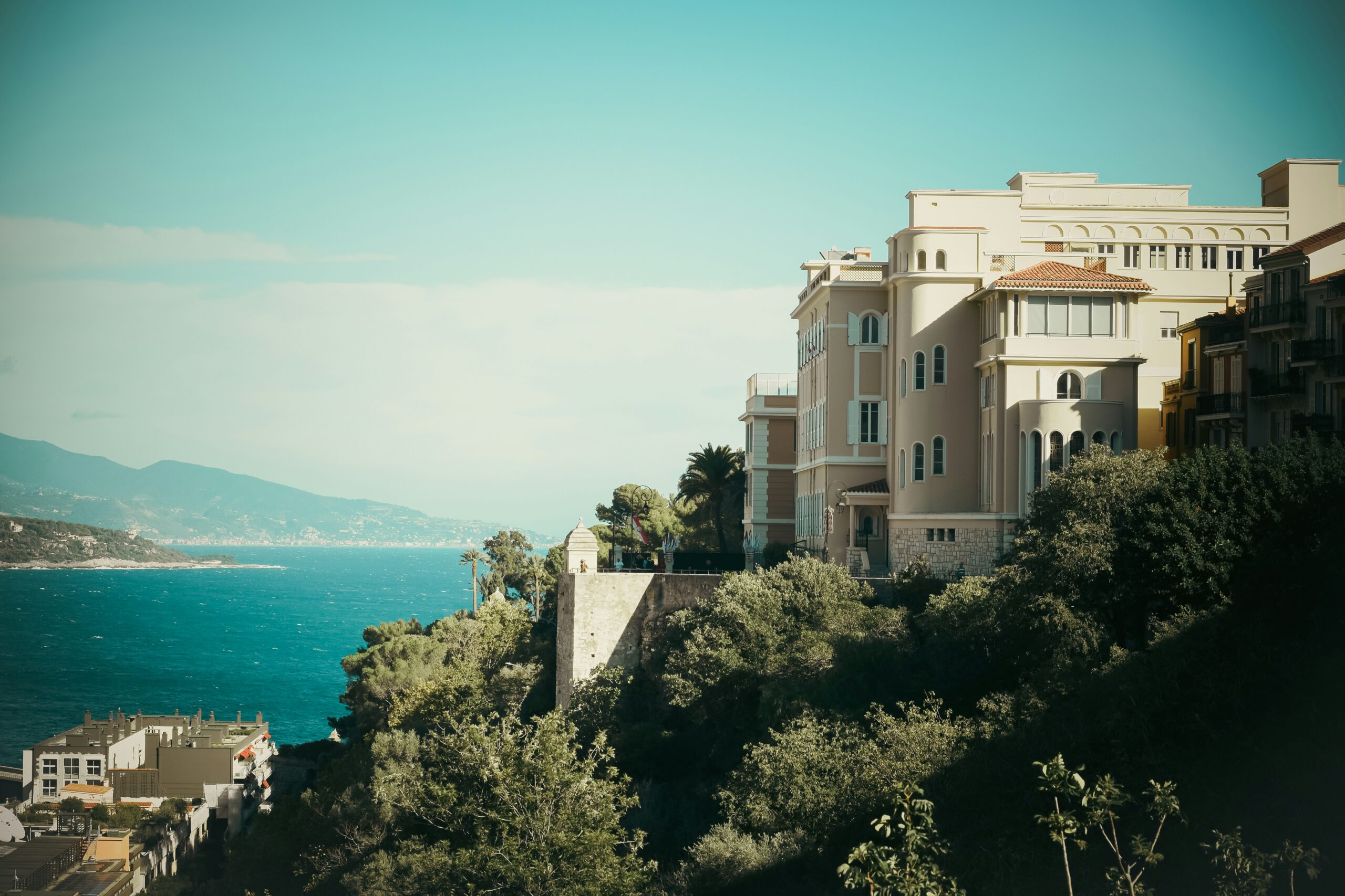 Monaco with blue sky